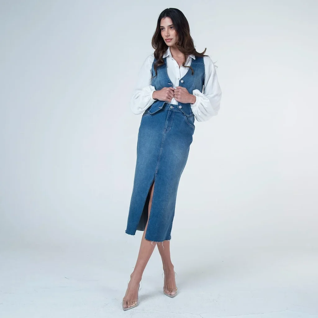 Falda Larga Denim Renatta