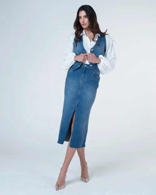 Falda Larga Denim Renatta