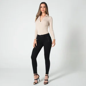 Jean Denim Skinny Maroon