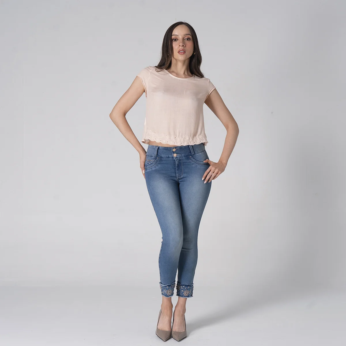 Blusa Slim Cuello Redondo Marie