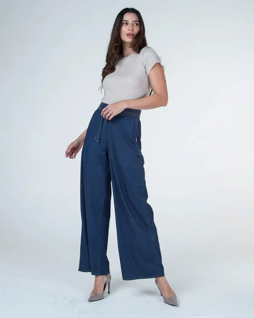 Jean Wide Leg Crystals
