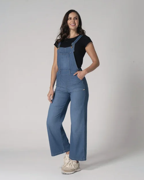 Overol Denim Wide Leg Alakran