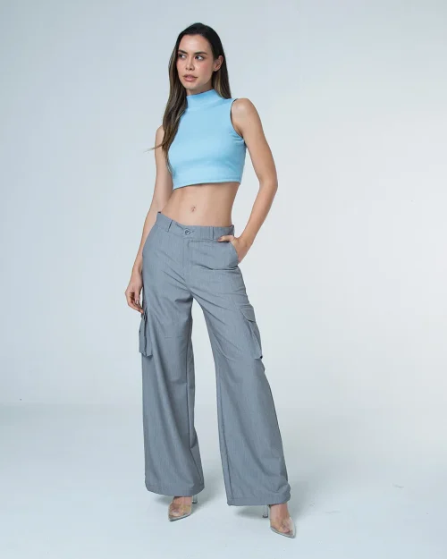 Pantalon Cargo Bota Ajustable Rouje