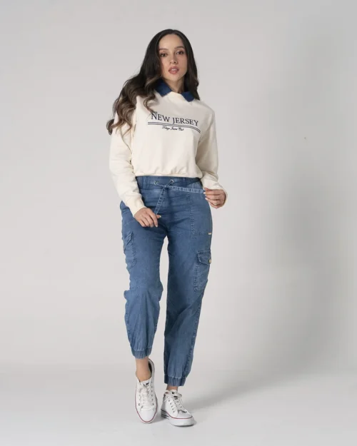 Pantalon Denim Jogger Luv