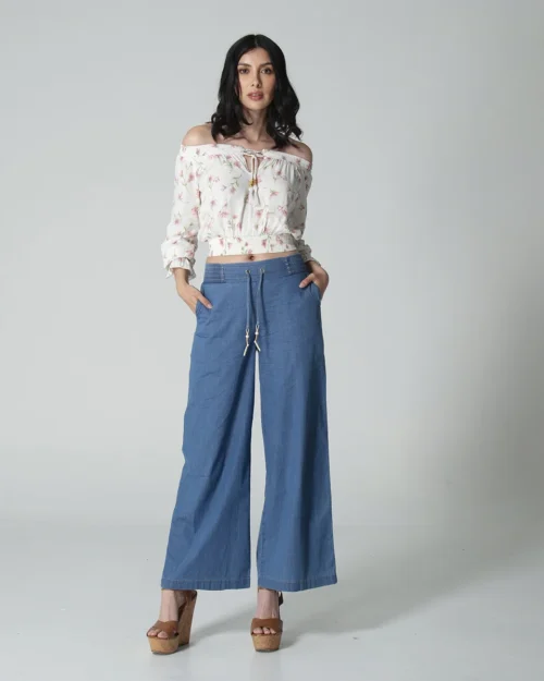 Pantalon Denim Wide Leg Raimond