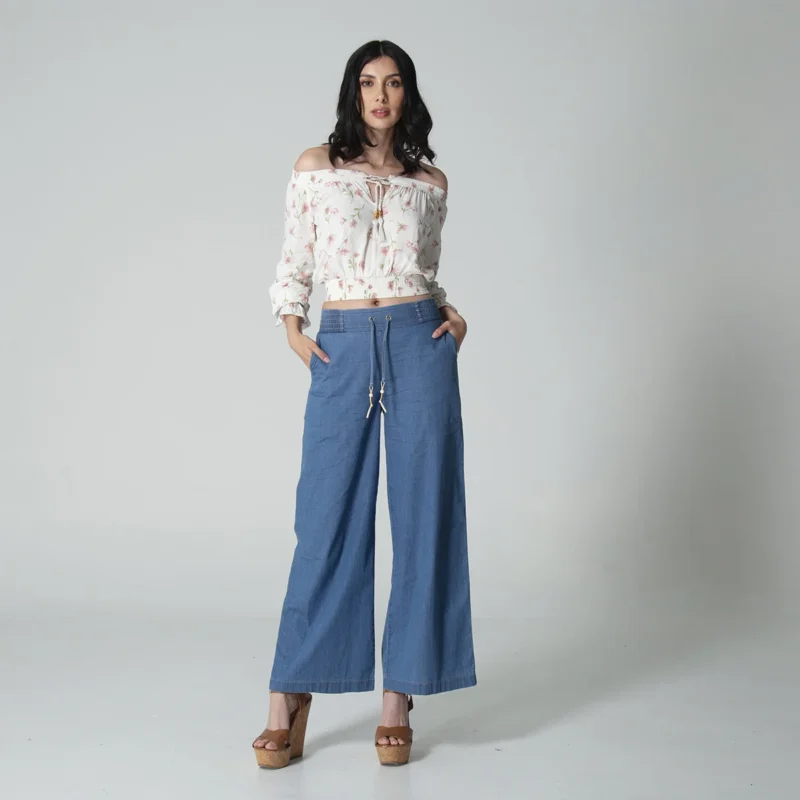 Pantalon Denim Wide Leg Raimond