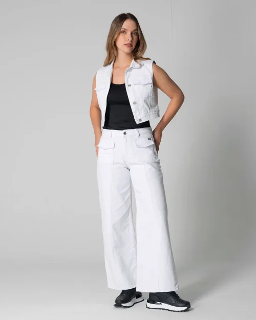Pantalon Denim Wide Leg Villana
