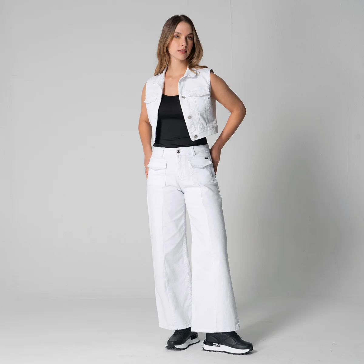 Pantalon Denim Wide Leg Villana