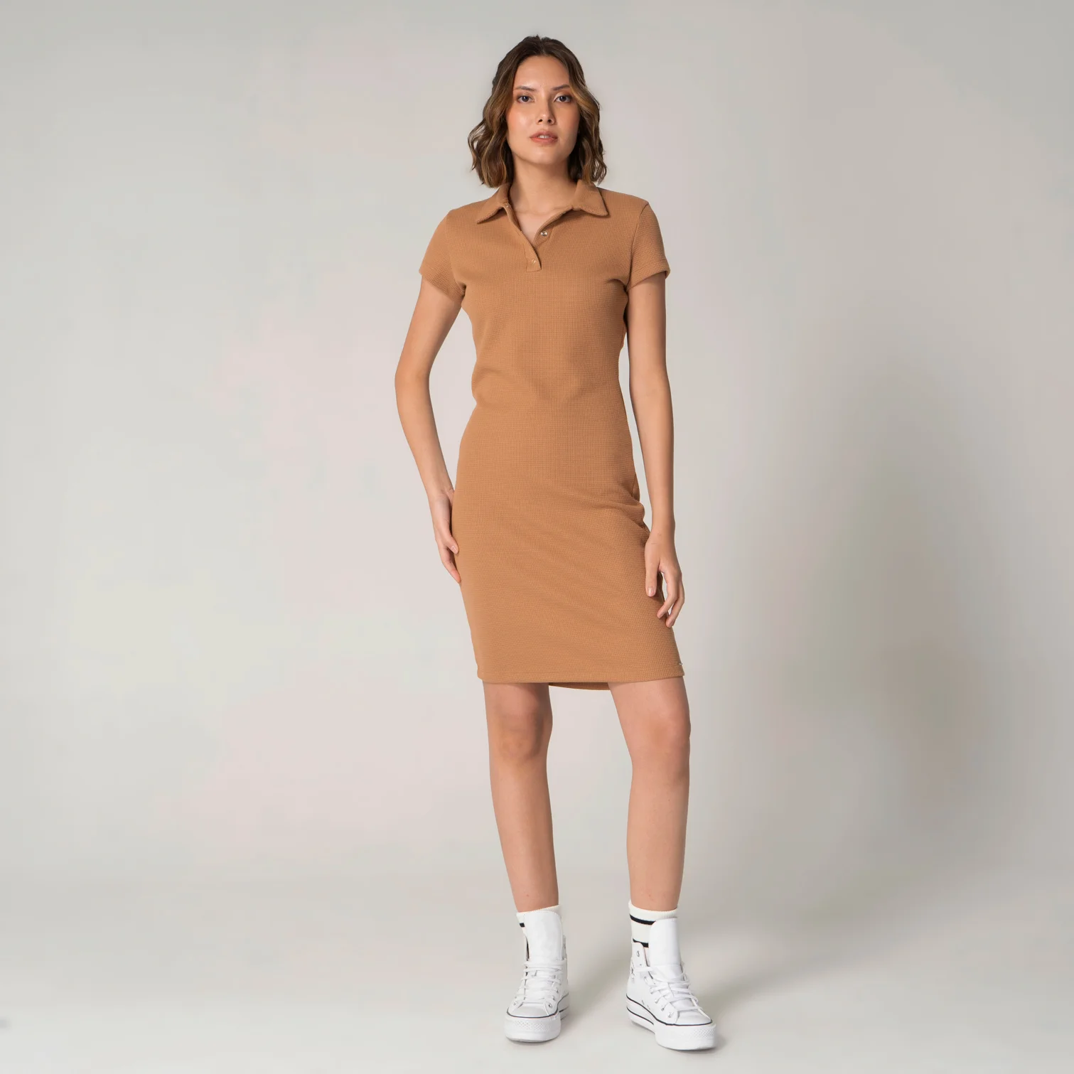 Vestido Slim Cuello Camisero Sport England