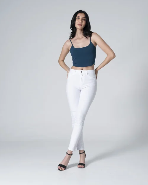 Blusa Crop Top Slim Tex