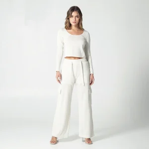 Blusa Slim Escote Cuadrado Smoke