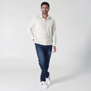 Camisa Slim Casual Fire