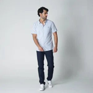 Camisa Slim Manga Corta Caleb