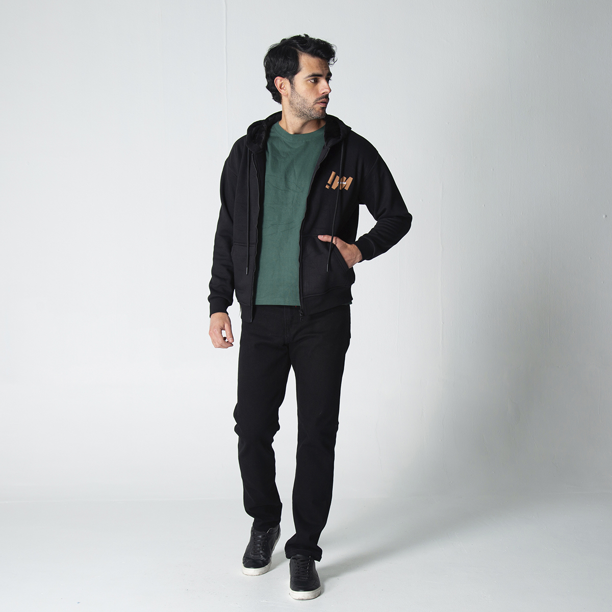 Chaqueta Regular Hoddie Jett