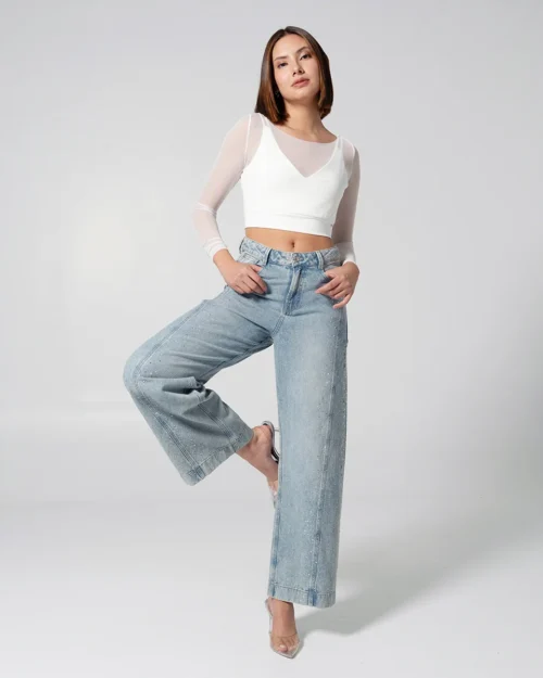 Blusa Crop Top Slim Motoxx