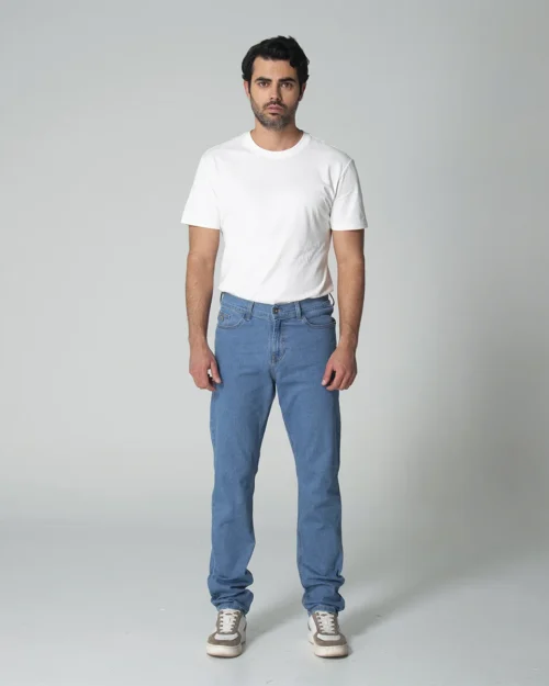 Jean Denim Slim Basico Orange