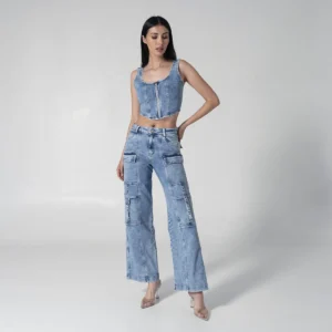 Jean Denim Wide Leg Tribu