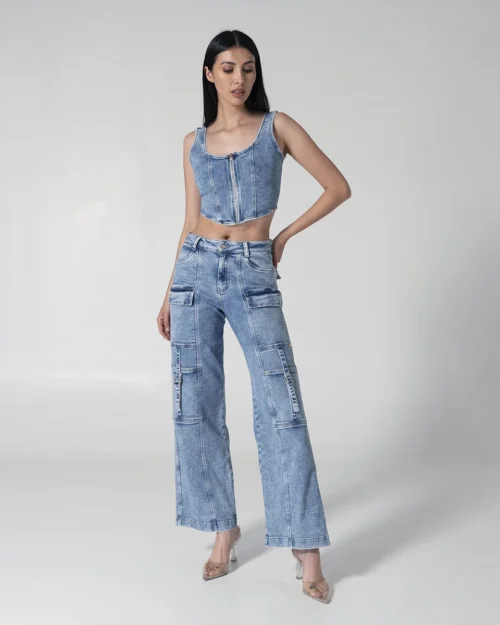 Jean Denim Wide Leg Tribu