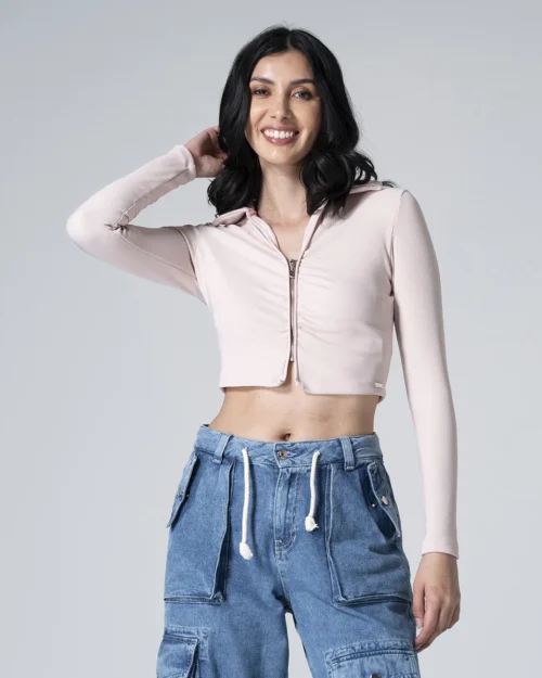 Blusa Corta Slim Manuelle