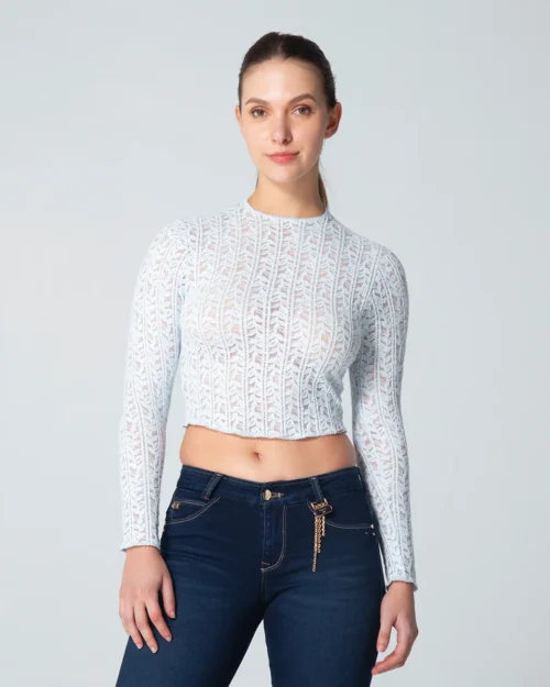 Blusa Crop Slim Lizt