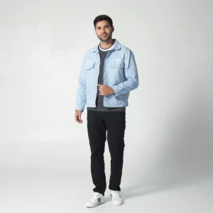 Chaqueta Regular Denim Clasica Sky