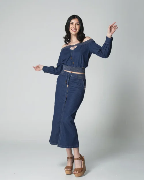 Falda Denim Slim Jari