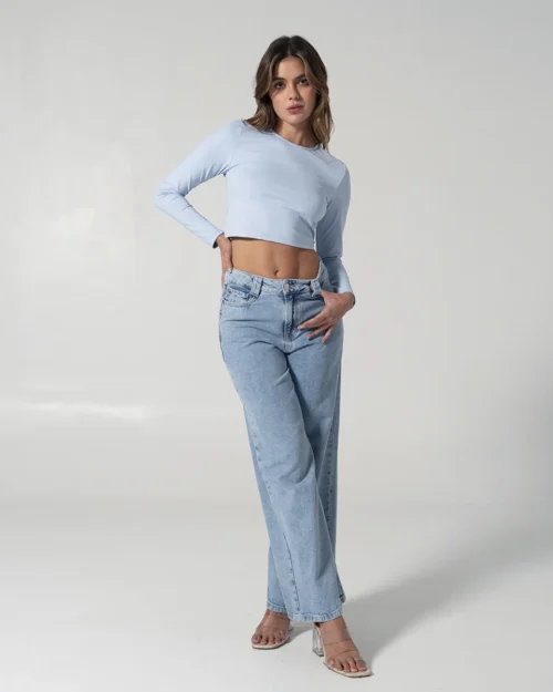 Blusa Crop Top Slim Miki