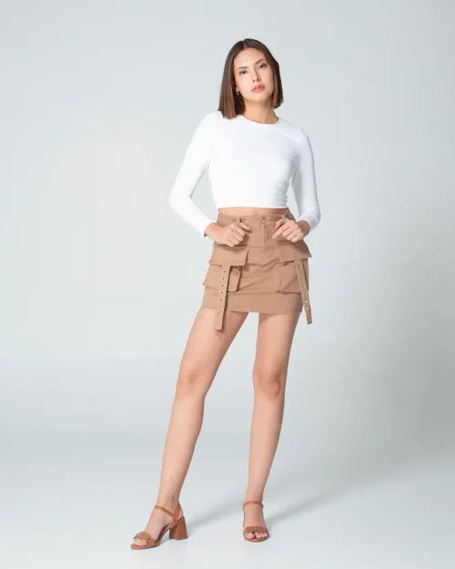 Blusa Crop Top Slim Miki