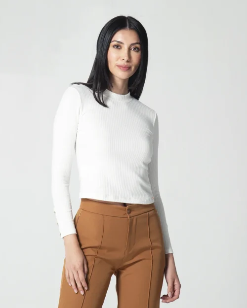 Blusa Cuello Alto Slim Amanda