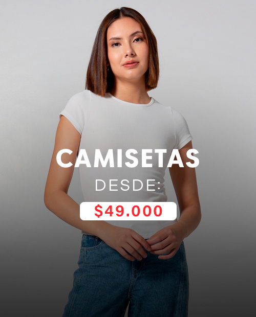 Venta cruzada – Mujer – Camisetas desde $49000