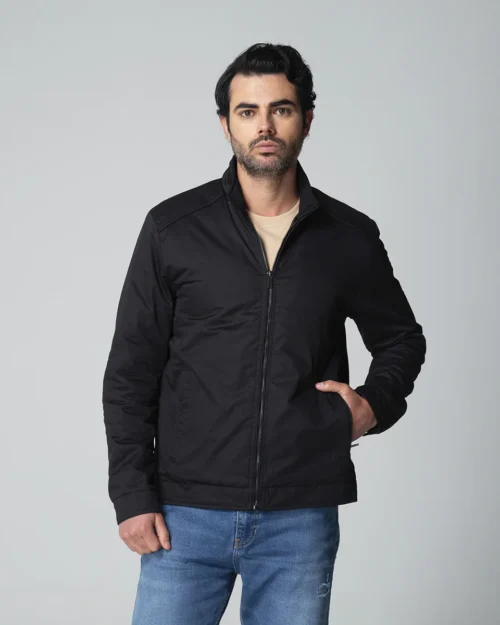 Chaqueta Regular Cuello Alto Zam