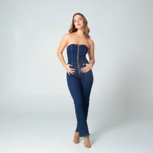 Jean Denim Enterizo Straight Muss