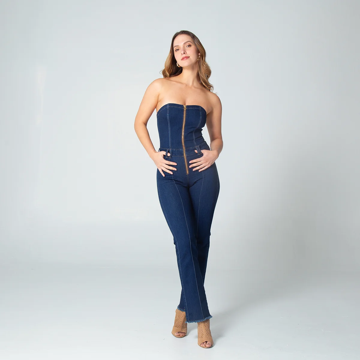 Jean Denim Enterizo Straight Muss