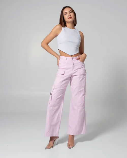 Pantalon Dril Wide Leg Dynamic