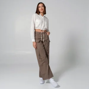 Pantalon Dril Wide Leg Dynamic