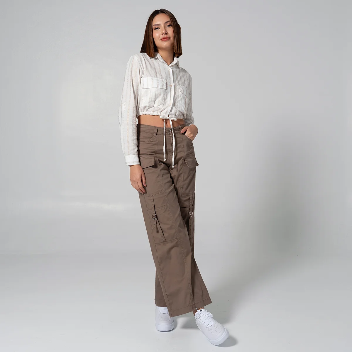 Pantalon Dril Wide Leg Dynamic