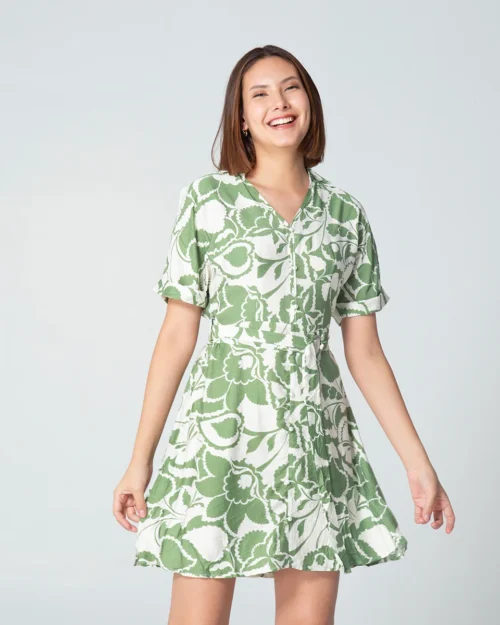 Vestido Corto Estampado Kony