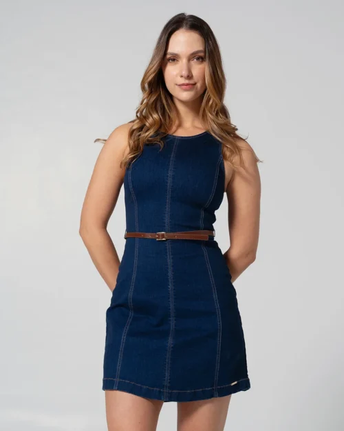 Vestido Denim Slim Osti