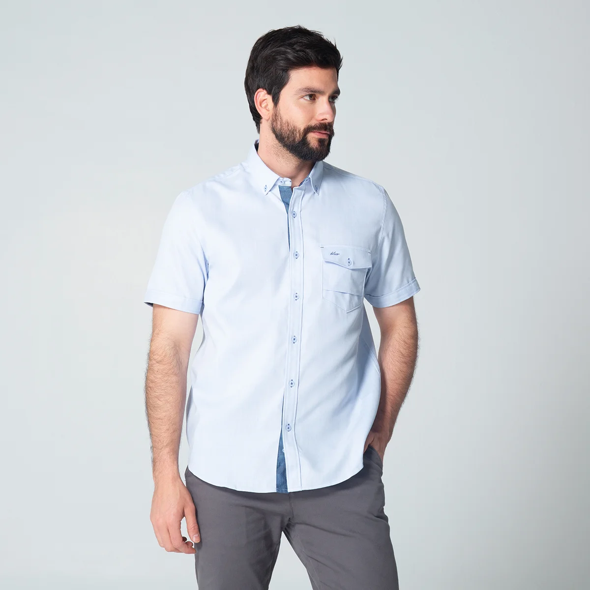Camisa Casual Manga Corta Doux