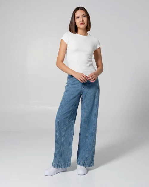 Jean Wide Leg Pepper