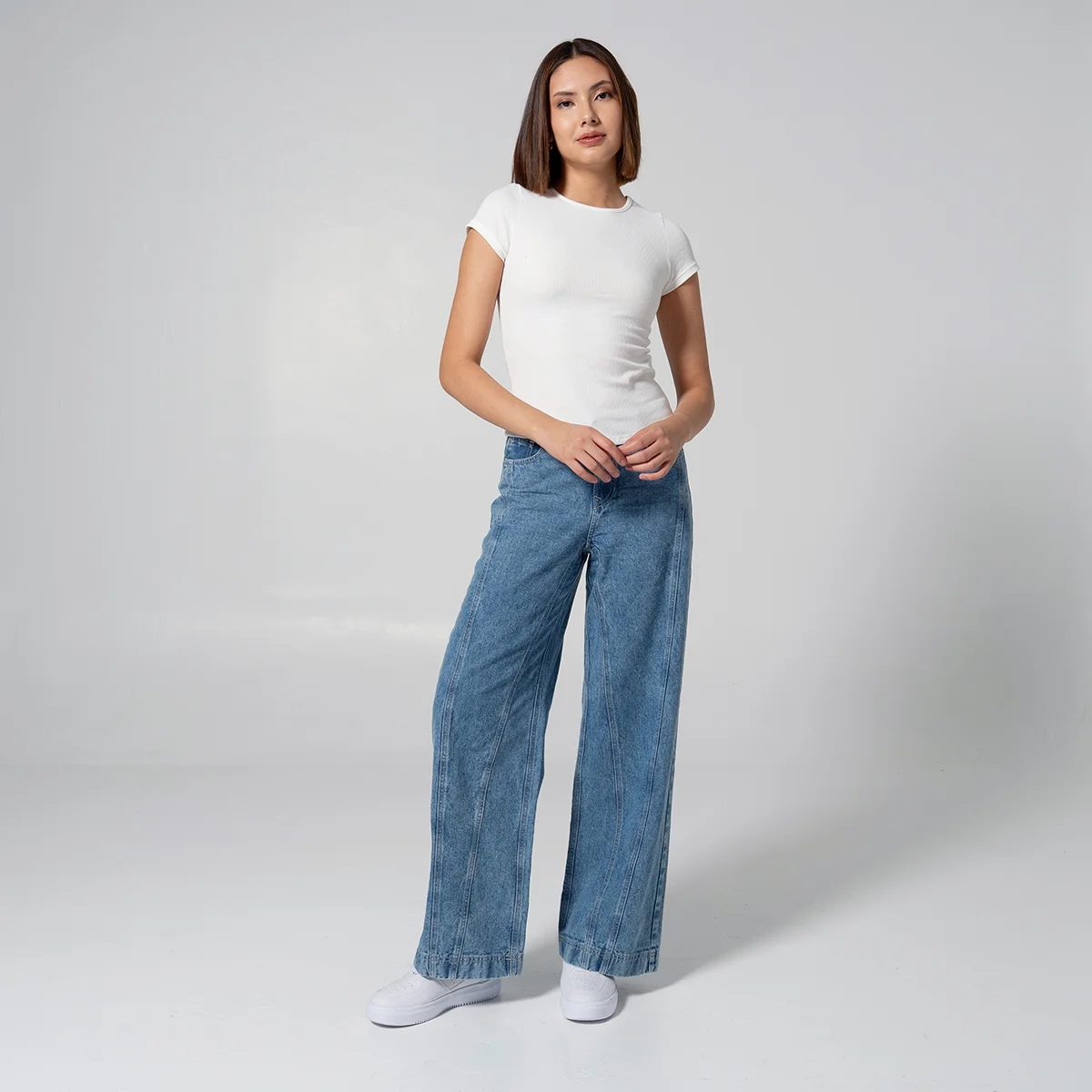 Jean Wide Leg Pepper