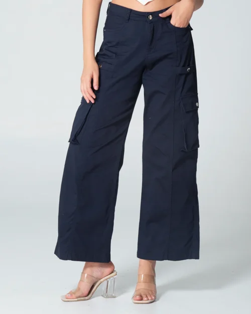 Pantalon Dril Wide Leg Solid