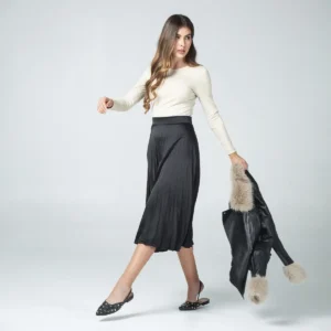 Falda Larga Plisada Anna