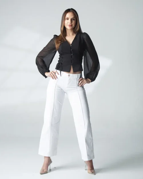 Pantalon Formal Wide Leg Caprin