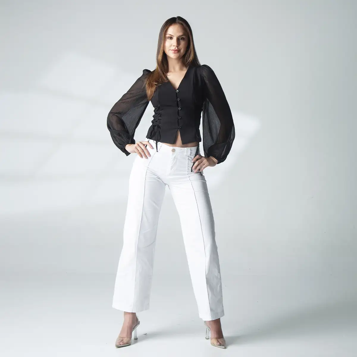 Pantalon Formal Wide Leg Caprin