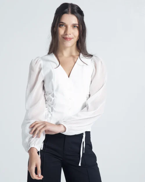 Blusa Formal Slim Margareth