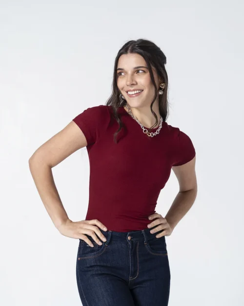 Body Slim Manga Corta Nina