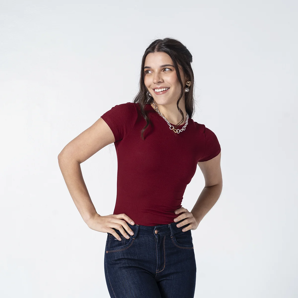 Body Slim Manga Corta Nina