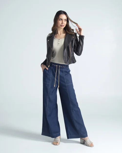 Pantalon Denim Wide Leg Divix