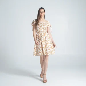 Vestido Corto Estampado Hall